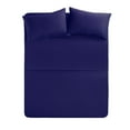 thumbnail image 4 of The Great American Store- 4PC Sheet Set (Full XL, Solid Royal Blue) 24 Inch Deep, 1800 Series Double Brushed Microfiber - Easy Care, Fade, Shrink and Wrinkle Resistant, 4 of 5