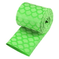 Uxcell 2.2 inch Flat Width 3.3ft Length 2:1 Rate Green Heat Shrink Wrap Tubing Sleeve for Fishing Rod Grips Handle
