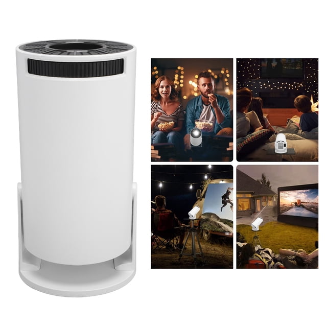 Projector Smart Projector with Remote Control 720P Native Auto Keystone Manual Focus 270 Adjustable Projector for Home