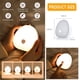 thumbnail image 3 of Luz de noche para niños, lámpara LED de noche para bebés, 3 colores, regulable, luz de noche de lactancia con interruptor táctil, lámpara de noche de carga USB para guardería, escaleras, sala de estar, 3 of 5