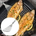 thumbnail image 3 of Fish Spatula Food Grade Rust-proof Stainless Steel Fish Turner Steak Turning Flipping Shovel for Home, 3 of 7