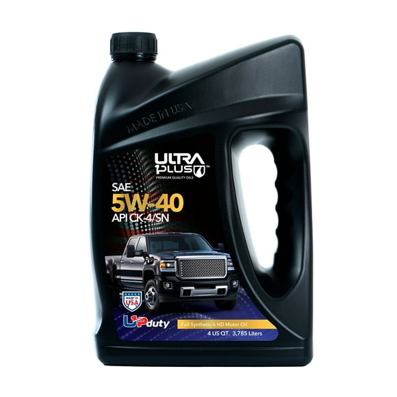 Ultra1Plus SAE 5W-40 100% Sintético 6 Aceite Motor Diesel Servicio Pesado API CK-4/SN 4.73L