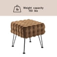 thumbnail image 2 of Home Soft Things Bubble Textured Stool Ottoman - Taupe - 17'' x 17'' x 17'', 2 of 11