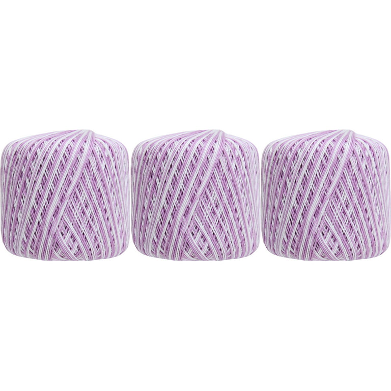 Threadart 100% Pure Cotton Multicolor Crochet Thread - Size 10