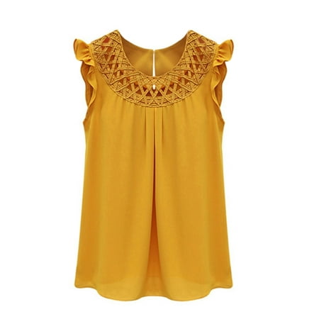 Dolman Crop - SWEETLIFE Women Sleeveless Hollow Out T Shirt Crop Top OL Office Tunic Shirts