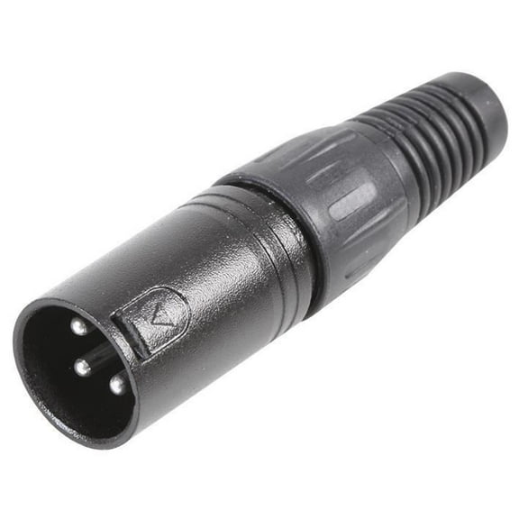 PULSE - XLR Plug, 3 Pin, Black
