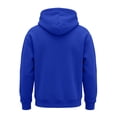thumbnail image 5 of Dwellite Men's Oversized Hoodie Waffle Knit Sweatshirts Casual Hooded Pullover Athletic Hoodie with Pocket Royal Blue S, 5 of 8