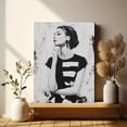 thumbnail image 6 of UXIEQU Elegant Woman Black White Portrait Canvas Wall Art 15.75x11.81 Inches, 6 of 8