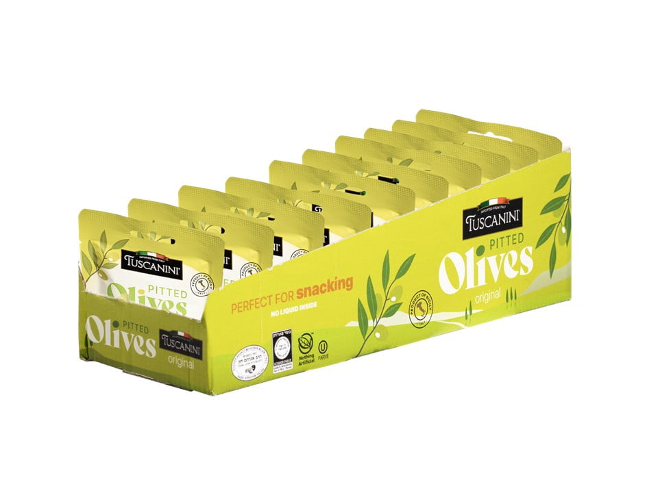 (10 pack) Tuscanini Original Pitted Olives, 1 oz
