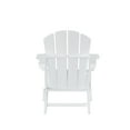 thumbnail image 6 of Westin Outdoor Patio Folding Adirondack Chair HDPE Plastic, White, 6 of 10