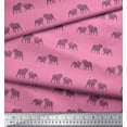 thumbnail image 2 of Soimoi Polyester Crepe Fabric Bull Dog Fabric Prints by Yard 52 Inch Wide, 2 of 3