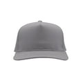 thumbnail image 2 of Top Headwear Mens Cotton Twill Trucker Hat - 5 Panel Snapback Cap, Grey, 2 of 4