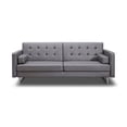 thumbnail image 5 of Whiteline Modern Living White Giovanni Faux Leather Contemporary Sofa Bed, 5 of 18