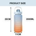 thumbnail image 2 of Botella de agua de gran capacidad para deportes al aire libre con etiquetas de capacidad Botellas de agua de PP, 2 of 5