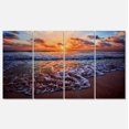 thumbnail image 2 of Impression sur Toile de Vagues Rugissantes de Mer au Coucher du Soleil, 2 of 3