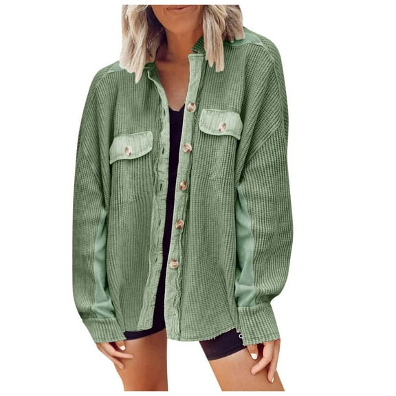 Lindreshi Cardigan Sweaters for Women Lightweight Clearance Women's Fashion Solid Color Top Cardigan Outwear Suit Coat Long Sleeve Coat