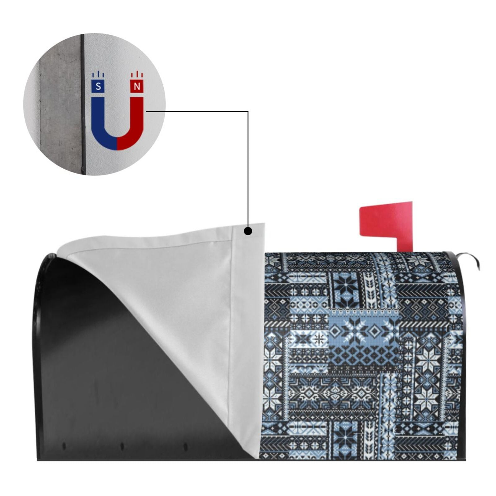 Kdxio Magnetic Mailbox Cover 21x18 in Mailbox Cover Outdoor Decoration Holiday Mailbox Covers for Home Garden Yard-21x18 in
