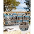 thumbnail image 3 of Beach Life with Starfish Outdoor Pillow Covers Waterproof Throw Pillow Cover 20x12in Set of 2,Rectangle Decorative Pillowcases Cushion Case for Patio Sofa Couch,Vintage Wooden Plank, 3 of 7