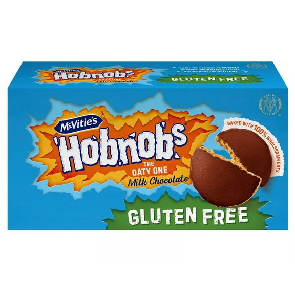 McVitie's Gluten Free Milk Chocolate Hobnobs Biscuits 150g, Imported from Britain