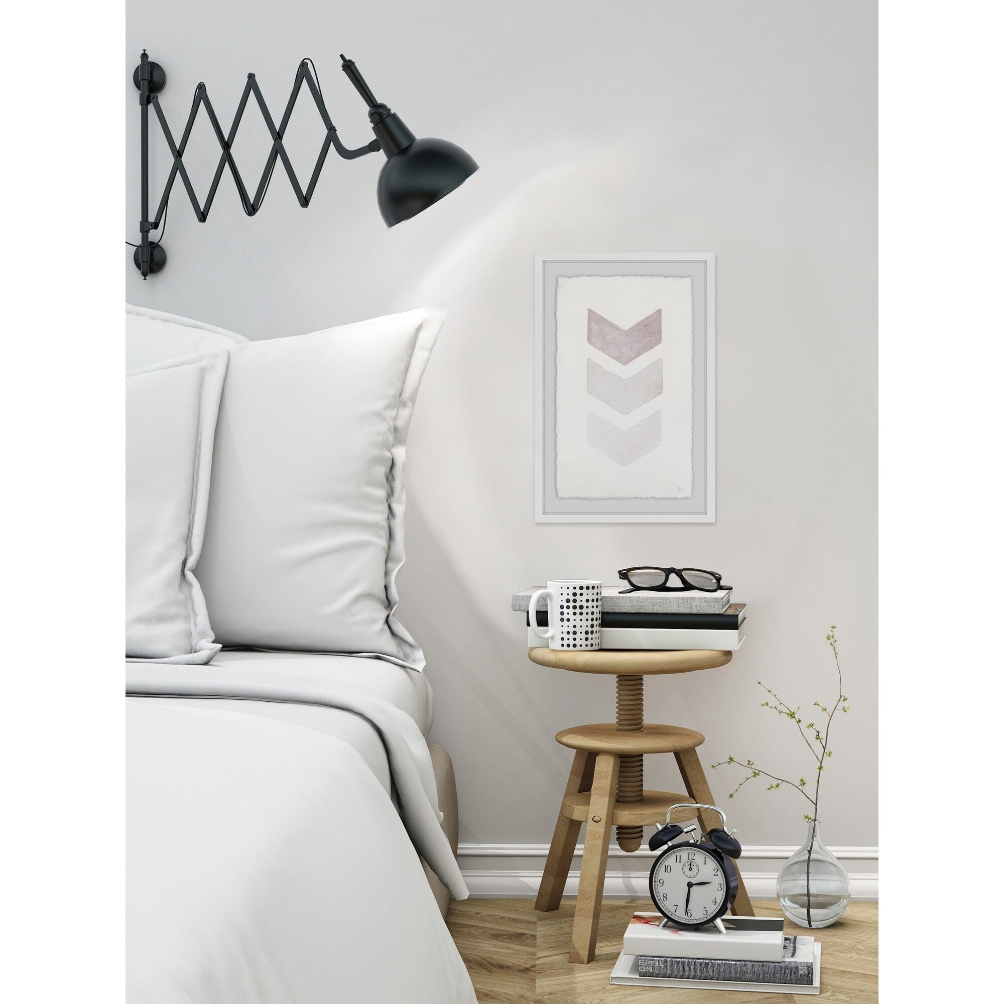Bords Gris Framed Painting Print