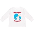 thumbnail image 3 of Inktastic My Auntie Loves Me Narwhal Family Boys or Girls Long Sleeve Toddler T-Shirt, 3 of 5