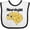 White and Black, variant on Inktastic Neurologist Brain Boys or Girls Baby Bib