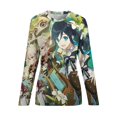 thumbnail image 6 of Genshin Impact Women's Pajama Top 3D Digital Print Sleepwear Trendy Crewneck Pullovers Long Sleeve Shirts 5XL, 6 of 8