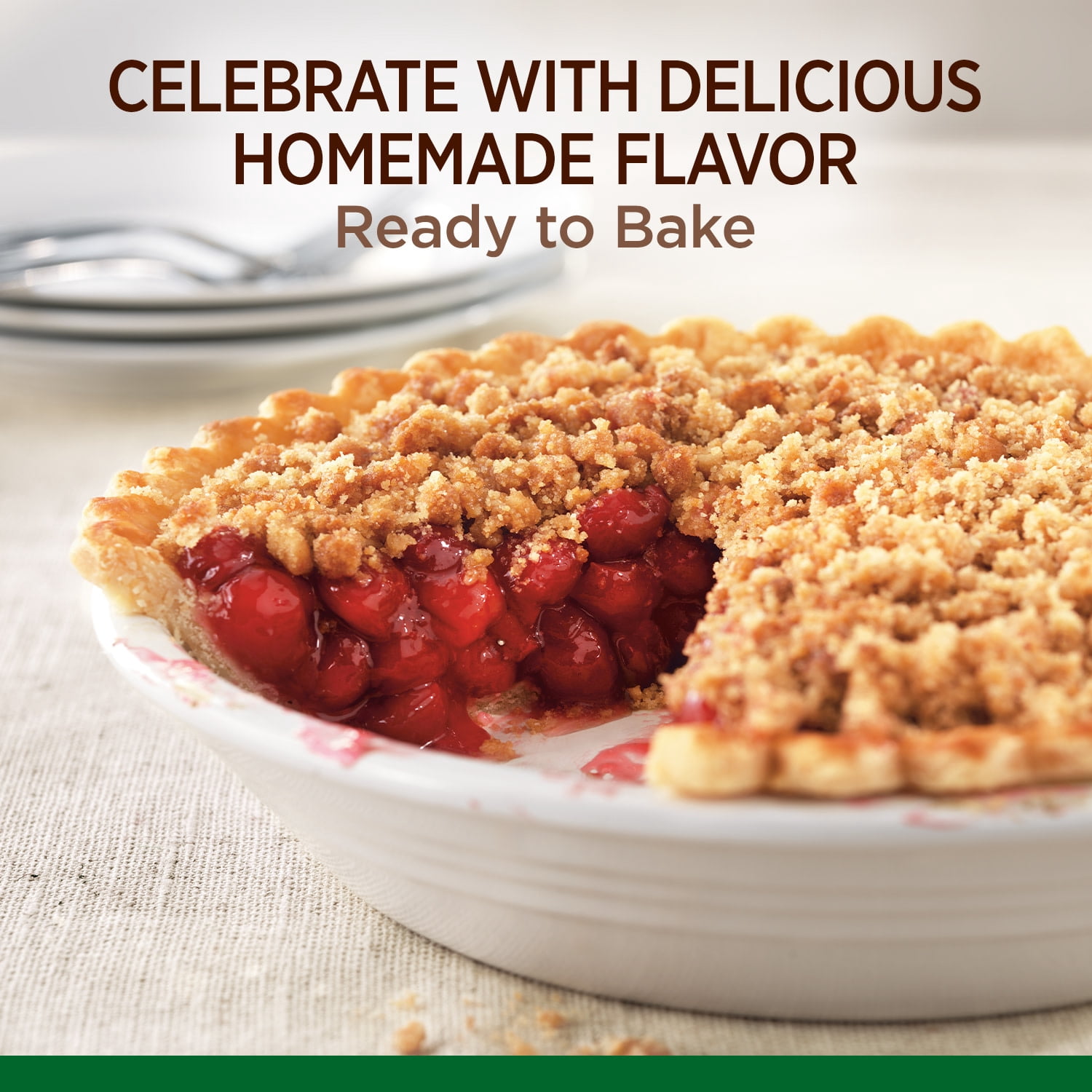 Marie Callender's Cherry Crunch Pie, Ready to Bake Frozen Dessert, 36 oz.