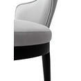 thumbnail image 6 of Manhattan Comfort Carrington Dining Armchair with Solid Wood Frame in Light Gray, 6 of 11