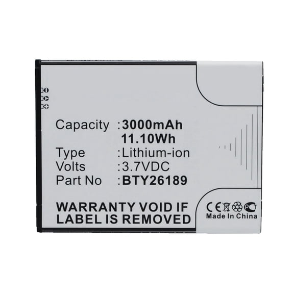 Batteries N Accessories BNA-WB-L3455 Cell Phone Battery - Li-Ion, 3.7V, 3000 mAh, Ultra High Capacity Battery - Replacement for Mobistel BTY26189 Battery