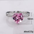 thumbnail image 5 of PULABO Classic Proposal Cocktail Ladies For Women Dazzling Comfortable Fit CZ AAA Zircon Ring Thoughtful Surprise Gift Box Included, 5 of 9