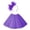Dark Purple, variant on Huanglei Girls' Tutu Skirt Children's Ballet Tutu For Parties & Performance Half Skirt With Headband Set