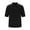 Black, variant on Generic Mens Polo Shirts Short Sleeve V Neck Golf Shirts Casual Slim Fit Ribbed Collar T-Shirts