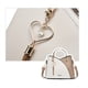 thumbnail image 4 of Color Block Satchel Bag, Trendy Metal Tassel Decor Crossbody Bag, Women's Top Ring Purse (9.1*7.5*4.5) Inch, 4 of 5
