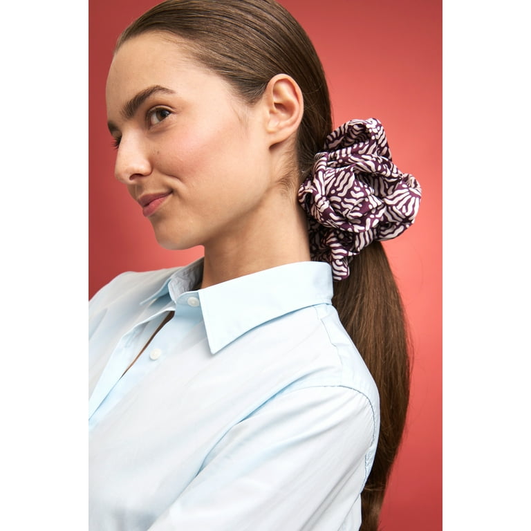 Goody Tru X DomoINK Overnight XL Hair Scrunchie, Printed Satin