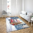 thumbnail image 4 of Santa is Coming Scottish Terrier Merry Christmas Xmas Noel Truck Tree Indoor Rug Scottie Dog Lover Gifts Carpet Living Bed Room Sofa Home Decor - 02023, 4 of 5
