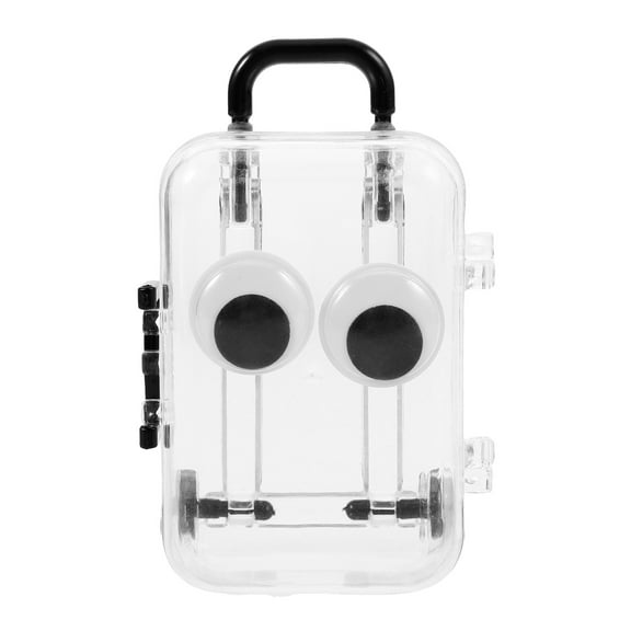 CIMAXIC mini luggage storage box Jewelry Display Box Transparent for Women in Storage 1Pack