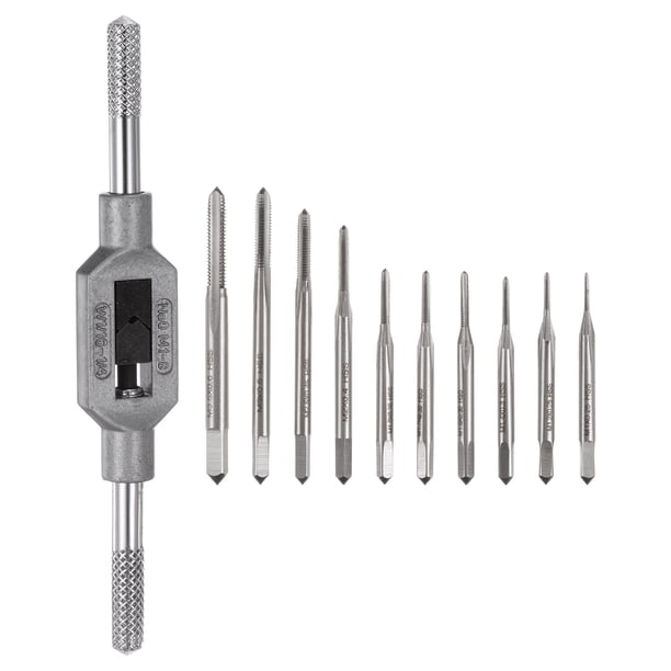 Juego de 10 paquetes de M1-M3.5 Micro Mini Métrico de Uxcell con llave ajustable de M1-M8/1/16"-1/4"