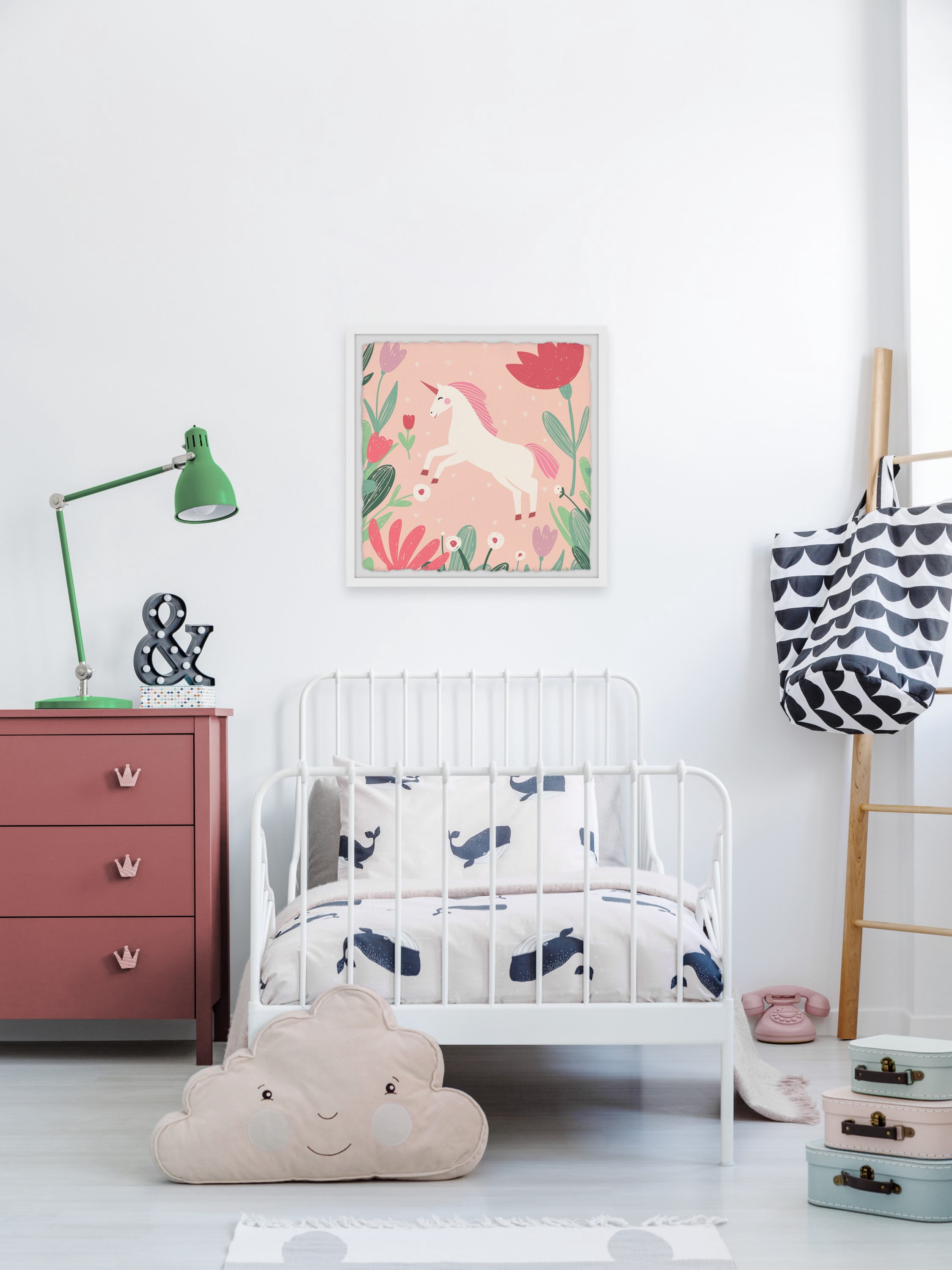 Marmont Hill The Unicorn in the Garden Framed Wall Art