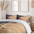 thumbnail image 6 of Ambesonne Gingerbread Man Duvet Cover Set, Cookie Present, Queen, Hunter Green Pale Brown, 6 of 6