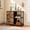 Rustic Brown Wood Grain Print, variant on GALAXHERO 3 Drawer File Cabinet, Rolling Printer Stand with Storage, Lateral Fabric Filing Cabinet for Home Office, Rustic Brown Wood Grain, Fits Letter/A4