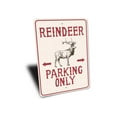 thumbnail image 3 of Reindeer Parking Novelty Decor, Metal Wall Sign - 10x14 Inches, 3 of 4
