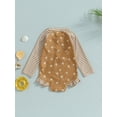 thumbnail image 4 of Bagilaanoe 1-5T Baby Girl One Piece Swimsuits Kids Zipper Rush Guard Swimshirts Quick Dry Long Sleeve Swim Shirt Toddler Swimwear Bathing Suit Ruffled Beachwear, 4 of 8