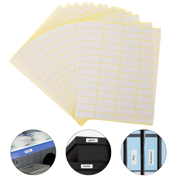 LOLIPPYY White Sticker Labels Small Price Stickers for Labeling and Pricing Convenience