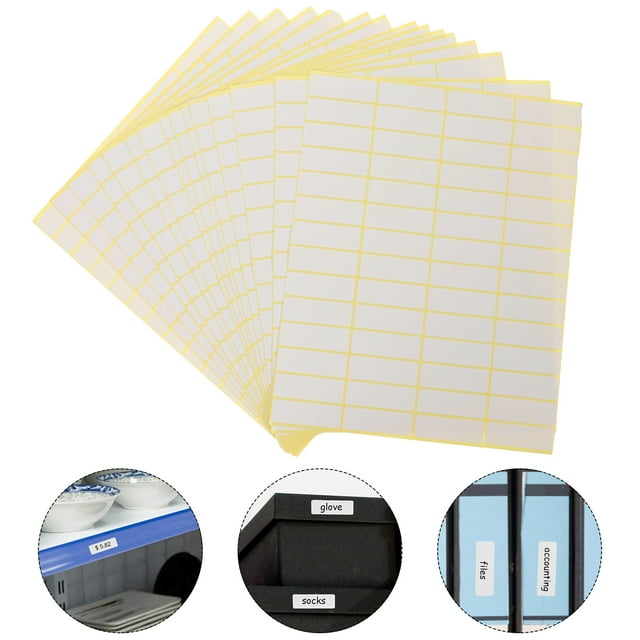 LOLIPPYY White Sticker Labels Small Price Stickers for Labeling and Pricing Convenience