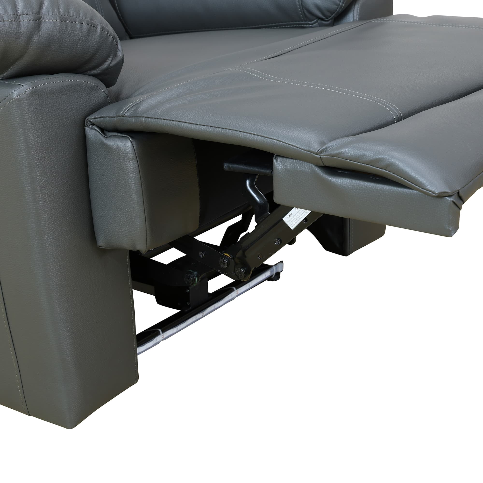 MAYEERTY Power Reclining Loveseat, Electric 2-Seat Leather Recliner with USB Charging, Storage & Cup Holders for Living Room, Brown