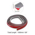 thumbnail image 2 of Uxcell 59" Self-Adhesive Collapsible Stopper Water, Waterproof Barrier Shower Sealing Strip for Bathroom, Kitchen, Grey, 2 of 7