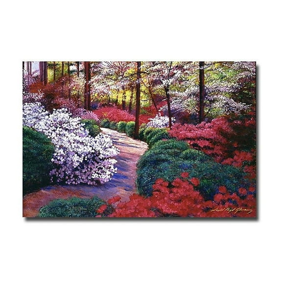 Trademark Art "April Beauties" Canvas Wall Art by David Lloyd Glover