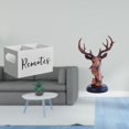 thumbnail image 2 of Organizador Remoto De Madera Retro Con Figura De Cabeza De Ciervo, Estatua De Animal Artesanal, Adorno Decorativo Para Mesita De Noche, Sofá, Mesa De Oficina., 2 of 8