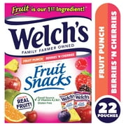 Welchs Fruit Snacks, Berries N Cherries, 0.8 oz, 22 Count